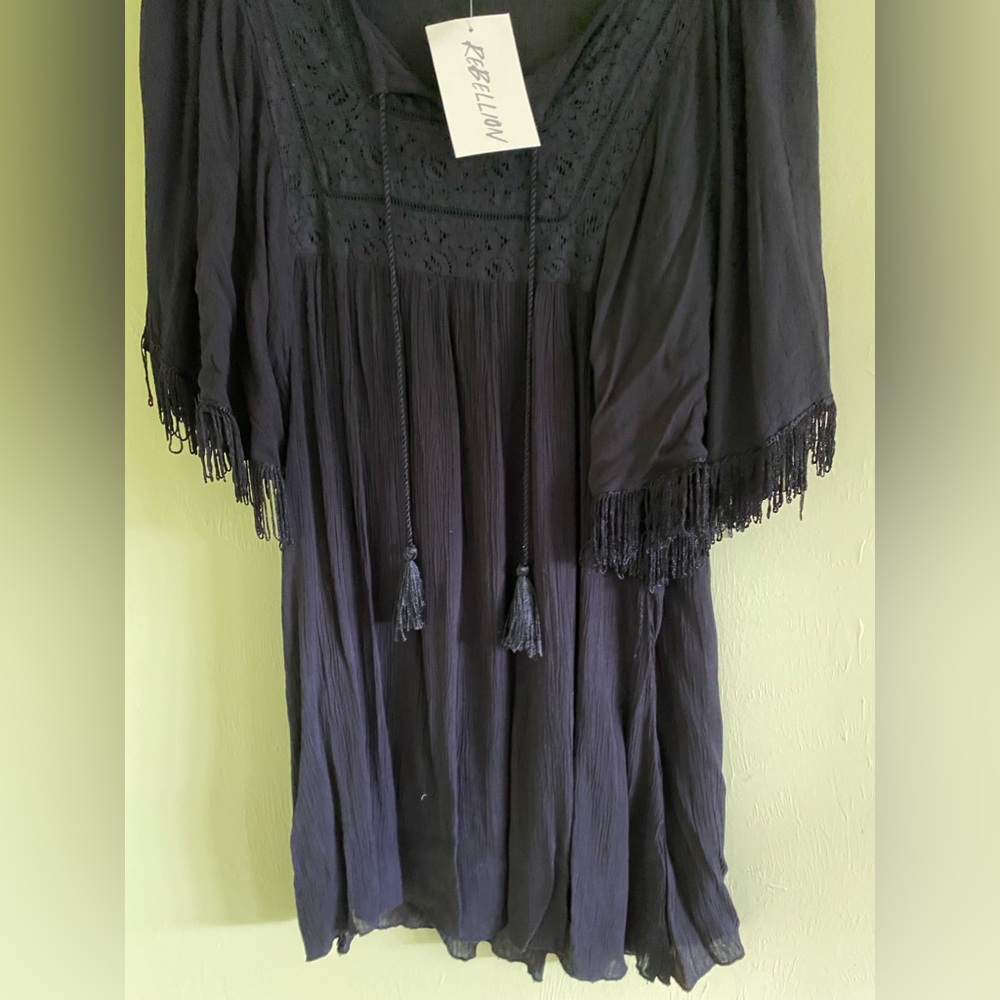 Rebellion Black Tunic Poncho